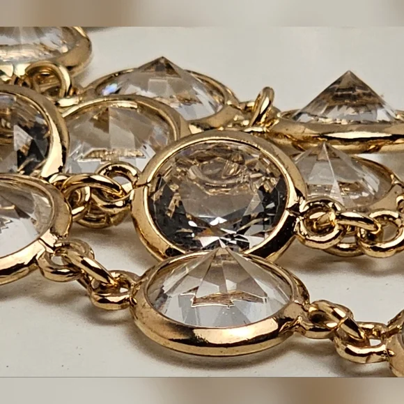 [ANN TAYLOR] Gold & Crystal Multi Layer Necklace NWT